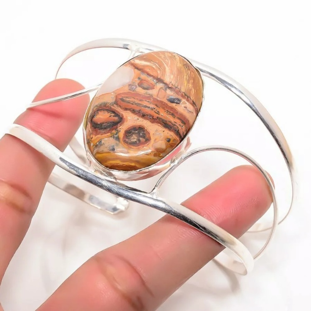 Jasper Gemstone Handmade 925 Sterling Silver